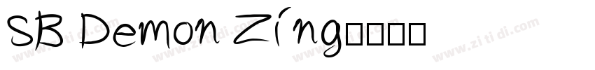 SB Demon Zing字体转换